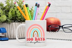 100 Days Brighter SVG, School SVG Design Product Image 2