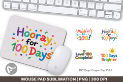 100 Days Crayon Fun Quotes Mouse Pad Product Image 1