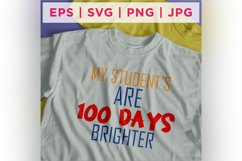 MY STUDENT'S ARE 100 DAYS BRIGHTER Quote Stickers 11 Product Image 2