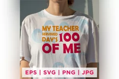 MY TEACHER SURVIVED DAY'S 100 OF ME Quote Stickers 13 Product Image 2