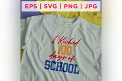I Kicked 100 Days Of School Quote Stickers 14 Product Image 2