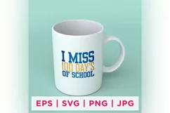 I Miss 100 Day's Of School Quote Stickers 20 Product Image 1