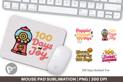 100 Days Gumball Fun Quotes Mouse Pad Product Image 1