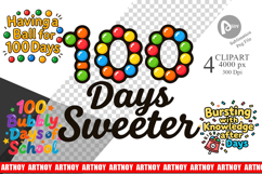 100 Days Gumball Fun Quotes Clipart Product Image 1