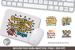100 Days Gumball Fun Quotes Mouse Pad Product Image 1