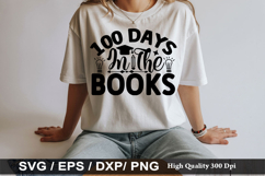 Teacher SVG Design - 100 Days Of loving School Product Image 2