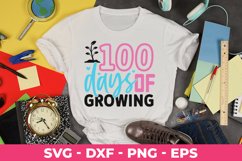 100 Days Of Growing | 100th Day T-shirt Design Product Image 2