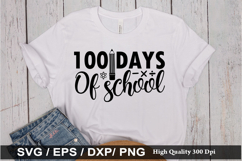 100 days of school SVG - Teacher Design Product Image 1