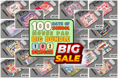 100 days of school Mouse Pad, Teacher PNG Sublimation Bundle Product Image 1