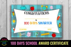100th day of school certificates for students- 100 days of school reward certificates
