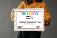 100th day of school certificates for students- 100 days of school reward certificates