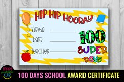 100th day of school certificates for students- 100 days of school reward certificates