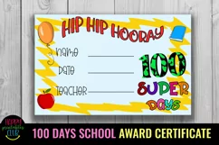 100th day of school certificates for students- 100 days of school reward certificates