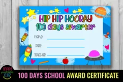 100th day of school certificates for students- 100 days of school reward certificates