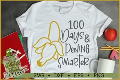 100th Day of School - Banana SVG Cut File Product Image 1