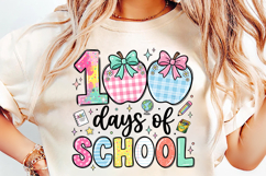 100 days school png, colorful bows png, school bow design, teacher sublimation, classroom png, student shirt design, school celebration, back to school png, bow clipart png, school t shirt design