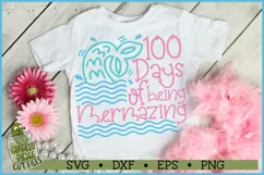 100 Days Mermazing 100th Day of School SVG File Product Image 1