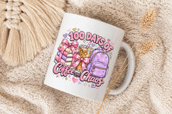 100 Days Of School Png, Coffee and Chaos Png Product Image 5