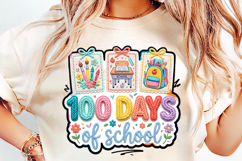 100 days school png, school supplies png, classroom design, teacher sublimation, student shirt png, school celebration, back to school design, pencil ruler png, school craft png, teacher shirt design