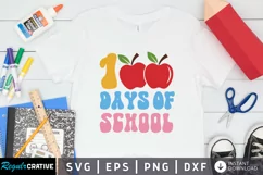 100 Days Of School SVG, School SVG Design Product Image 1