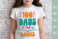 100 Days In The Books - 100 Days Of School SVG Product Image 1