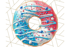 Fourth of July Cookie PNG, Patriotic Clipart USA Treats Png Product Image 4