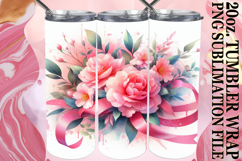 Blissful Reflections 20oz tumbler wrap, Flowers Product Image 1