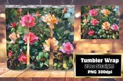 Creative Oil Flower Wrap for Tumbler Projects Product Image 1