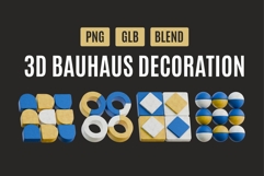 Modern Bauhaus 3D Geometry Pack 04 Product Image 1