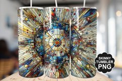 Stained On Stained Glass Tumbler Warp - Tumbler Design Product Image 1