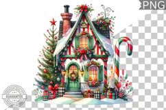 Christmas House Sublimation - Clipart PNG Design Product Image 1
