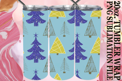 Sublimation Wonders 20oz tumbler wrap, Christmas Product Image 1