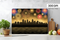 Happy New Year Cutting Board PNG Festive New Year's Eve 2026 Product Image 1