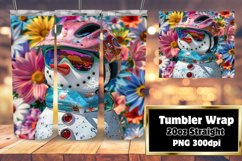 Christmas in July Snowman Tumbler Wrap 20oz Winter Product Image 1