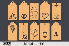 100 Gift Tags Laser Cut SVG Files Template Product Image 2