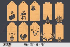 100 Gift Tags Laser Cut SVG Files Template Product Image 4