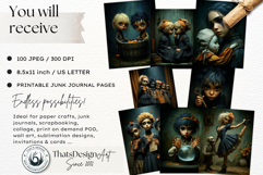 Haunted Dolls Secret Life Gothic Storytelling Journal Papers Product Image 2