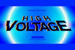 High Voltage editable text effect style vector Product Image 1