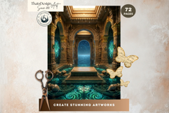 Hindu Mythology Backdrops for Junk Journal and Scrapbooking Product Image 11