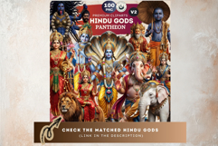 Hindu Mythology Backdrops for Junk Journal and Scrapbooking Product Image 14