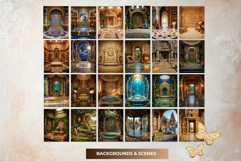 Hindu Mythology Backdrops for Junk Journal and Scrapbooking Product Image 4