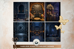 Hindu Mythology Backdrops for Junk Journal and Scrapbooking Product Image 5