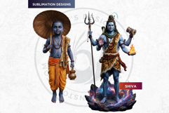 Hindu Gods Pantheon Clipart for Sublimation and Journals Product Image 8