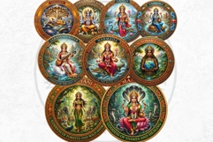 Hindu Gods Pantheon Clipart for Sublimation and Journals Product Image 11