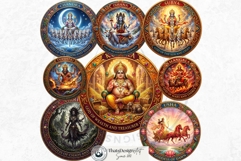 Hindu Gods Pantheon Clipart for Sublimation and Journals Product Image 14