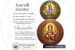 Hindu Gods Pantheon Clipart for Sublimation and Journals Product Image 2