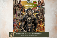 Orishas Backdrops African Mythology Digital Papers for DIY Product Image 14
