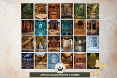 Orishas Backdrops African Mythology Digital Papers for DIY Product Image 5