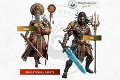 Orishas Pantheon African Mythology ancient gods for DIY Product Image 14