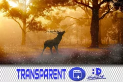 100 REINDEER & DEER TRANSPARENT PNG FILES PHOTOSHOP OVERLAYS Product Image 1